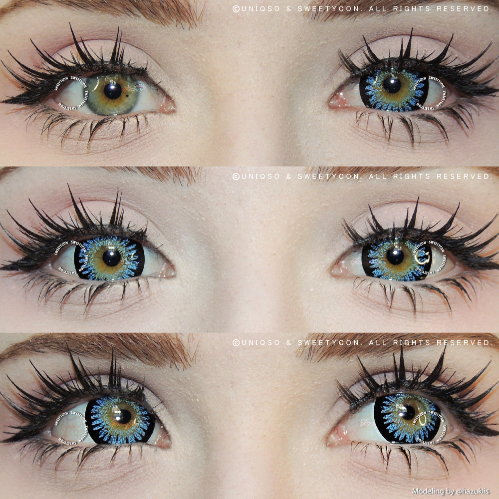 Sweety Princess Mimina Blue (1 lens/pack)-Colored Contacts-UNIQSO Canada
