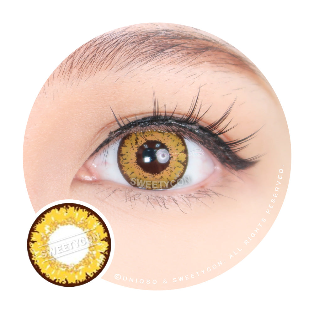 Sweety Queen Gold Yellow (1 lens/pack)-Colored Contacts-UNIQSO Canada