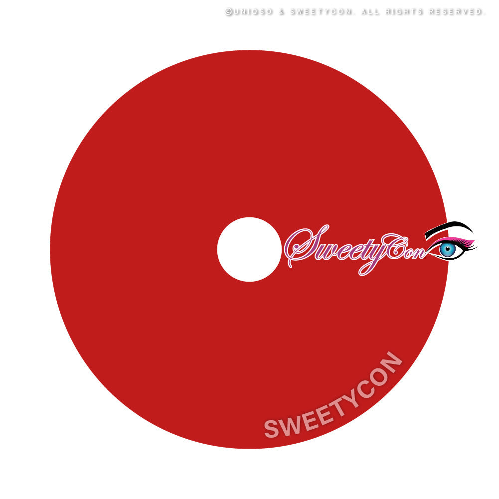 Sweety Sclera 22mm UV Red Sclera (1 lens/pack)-Colored Contacts-UNIQSO Canada