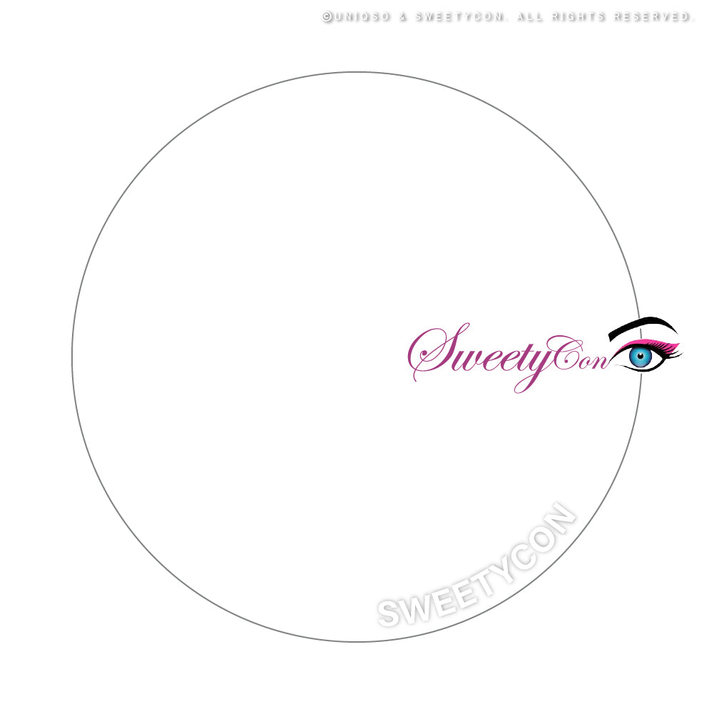 Sweety Sclera 22mm UV White Blind (1 lens/pack)-Colored Contacts-UNIQSO Canada