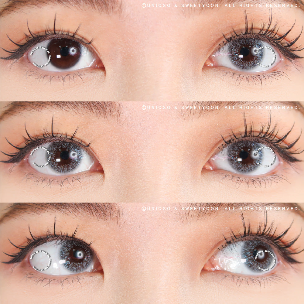 Sweety Shine Smile Grey (1 lens/pack)-Colored Contacts-UNIQSO Canada