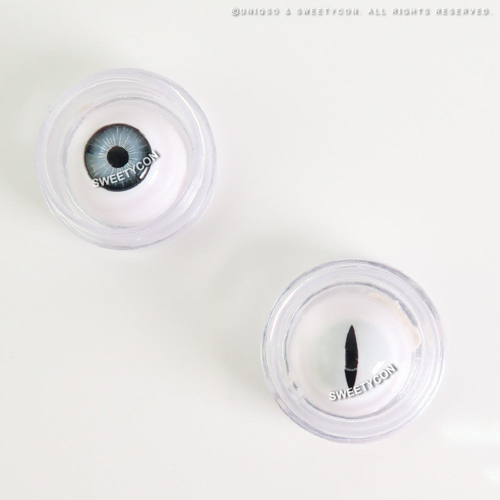 Sweety Snake Eye White (1 lens/pack)-Colored Contacts-UNIQSO Canada