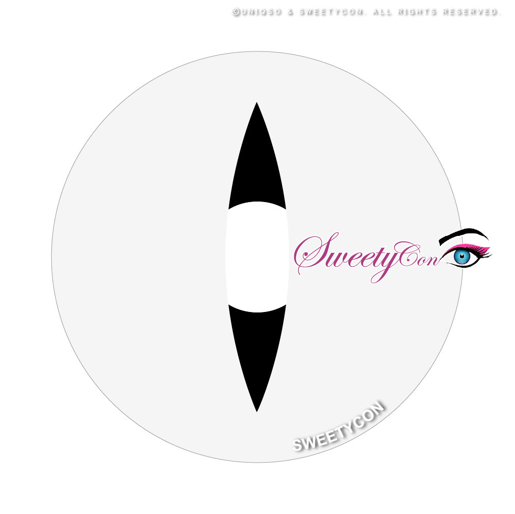 Sweety Snake Eye White (1 lens/pack)-Colored Contacts-UNIQSO Canada