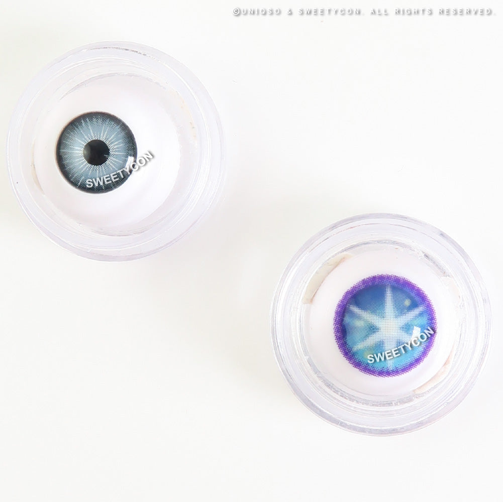 Sweety Star Idol Blue (1 lens/pack)-Colored Contacts-UNIQSO Canada