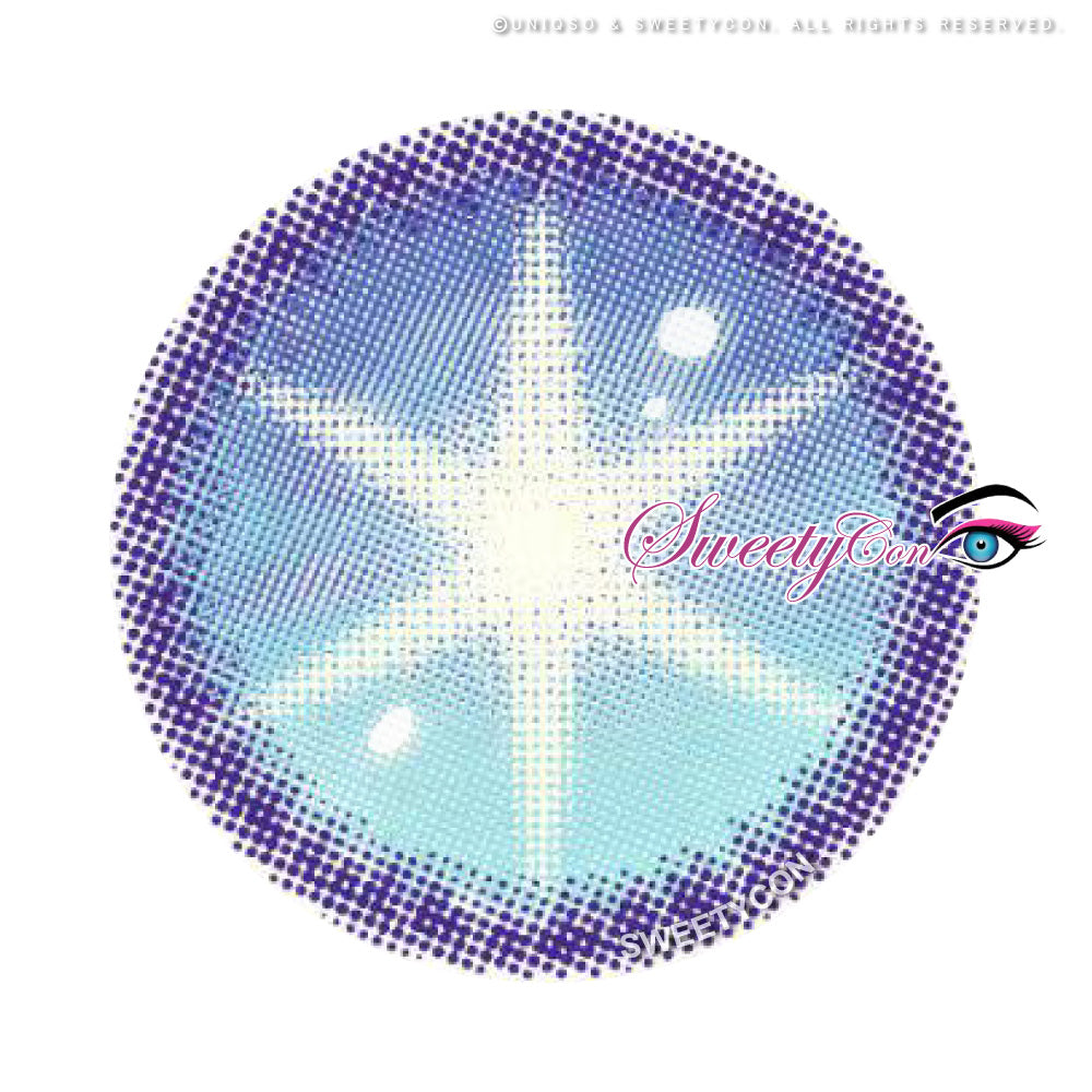 Sweety Star Idol Blue (1 lens/pack)-Colored Contacts-UNIQSO Canada