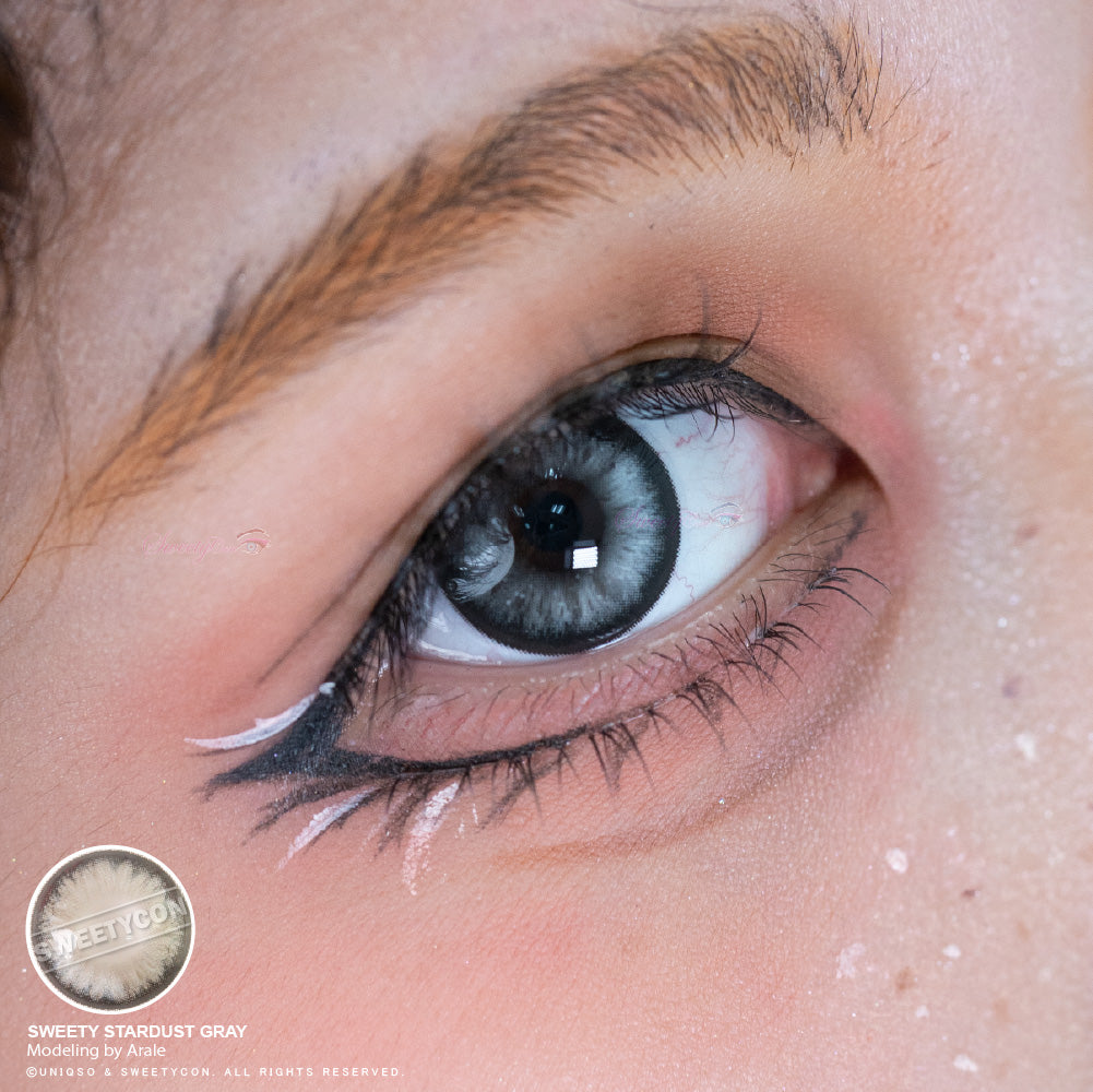 Sweety Stardust Gray (1 lens/pack)-Colored Contacts-UNIQSO Canada