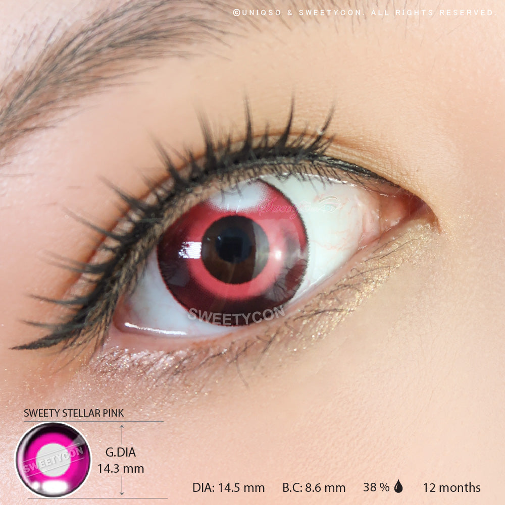 Sweety Stellar Pink (1 lens/pack)-Colored Contacts-UNIQSO Canada
