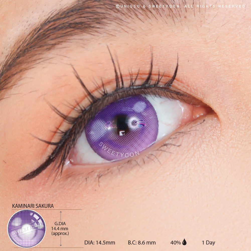 Sweety x Eyesinger 1 Day Kaminari Sakura (2 lenses/pack)-Colored Contacts-UNIQSO Canada