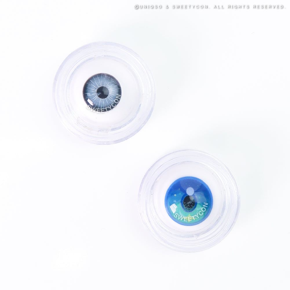 Sweety x Eyesinger Aurora Tide Blue (2 lenses/pack)-Colored Contacts-UNIQSO Canada