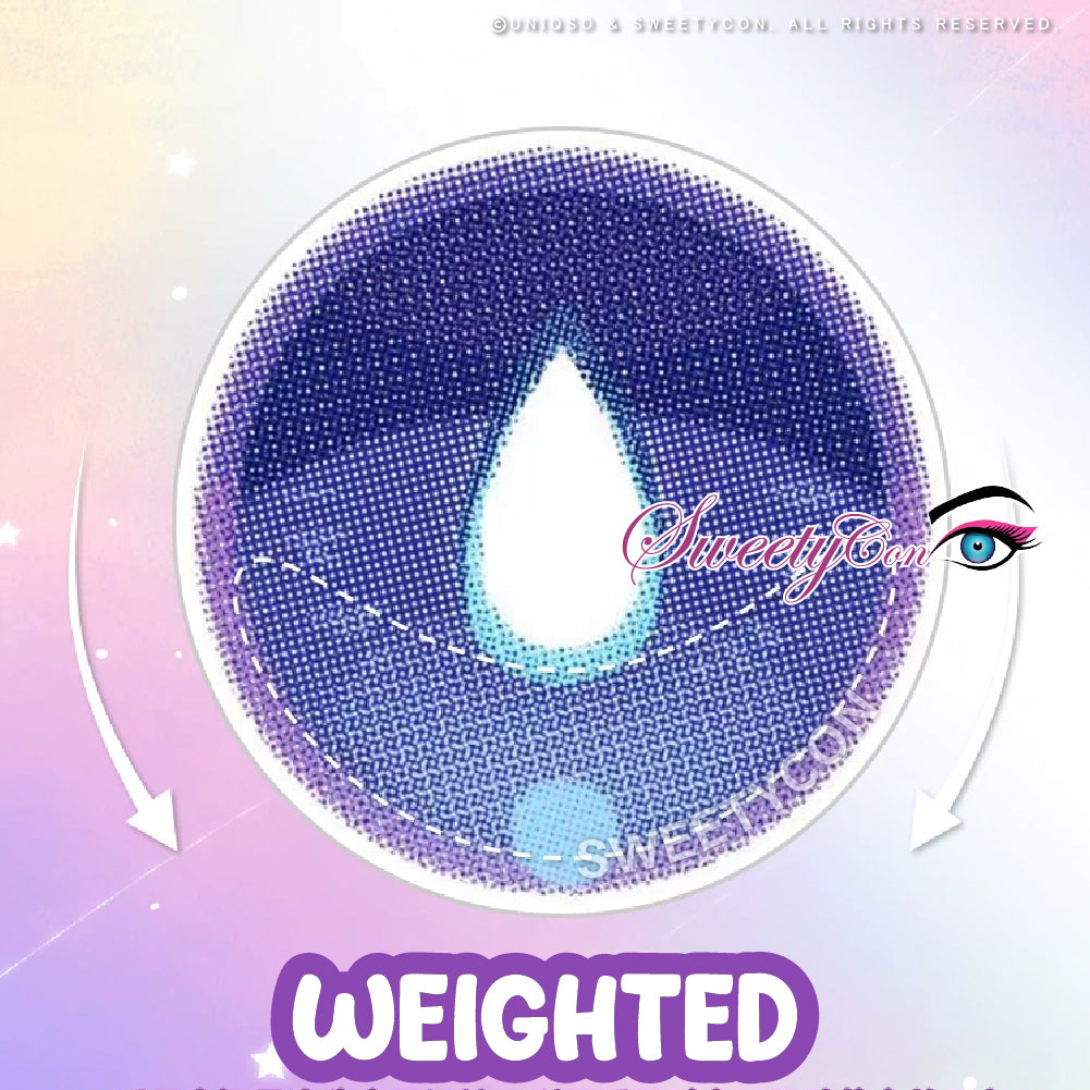 Sweety x Eyesinger Blue Dewdrops (2 lenses/pack)-Colored Contacts-UNIQSO Canada