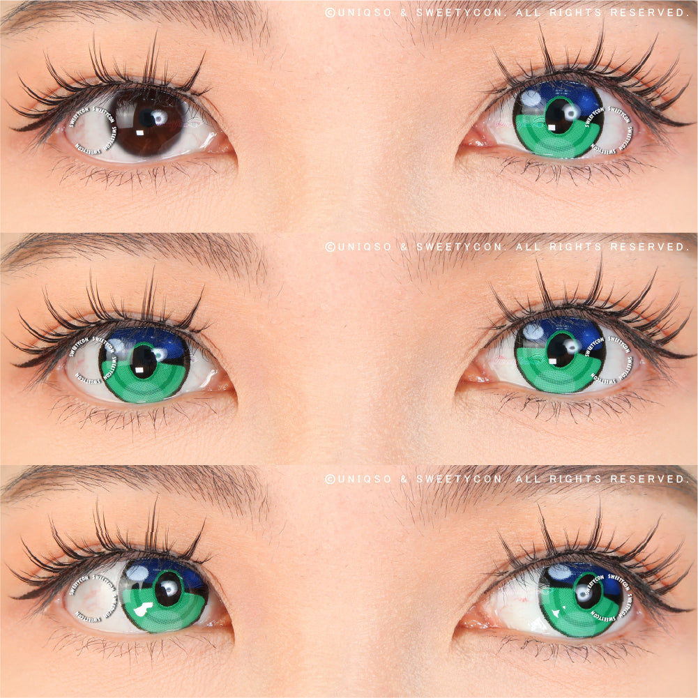 Sweety x Eyesinger Green Rings (2 lenses/pack)-Colored Contacts-UNIQSO Canada