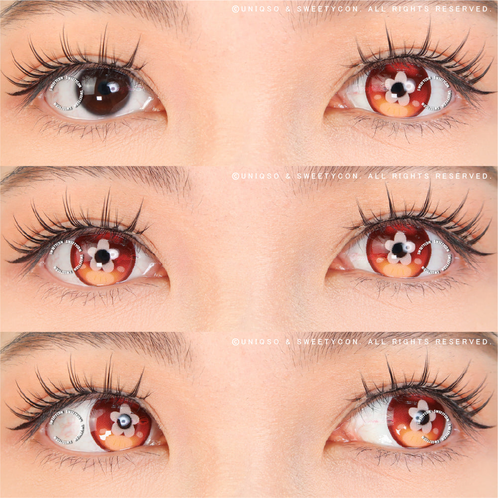 Sweety x Eyesinger Orange Clover (2 lenses/pack)-Colored Contacts-UNIQSO Canada