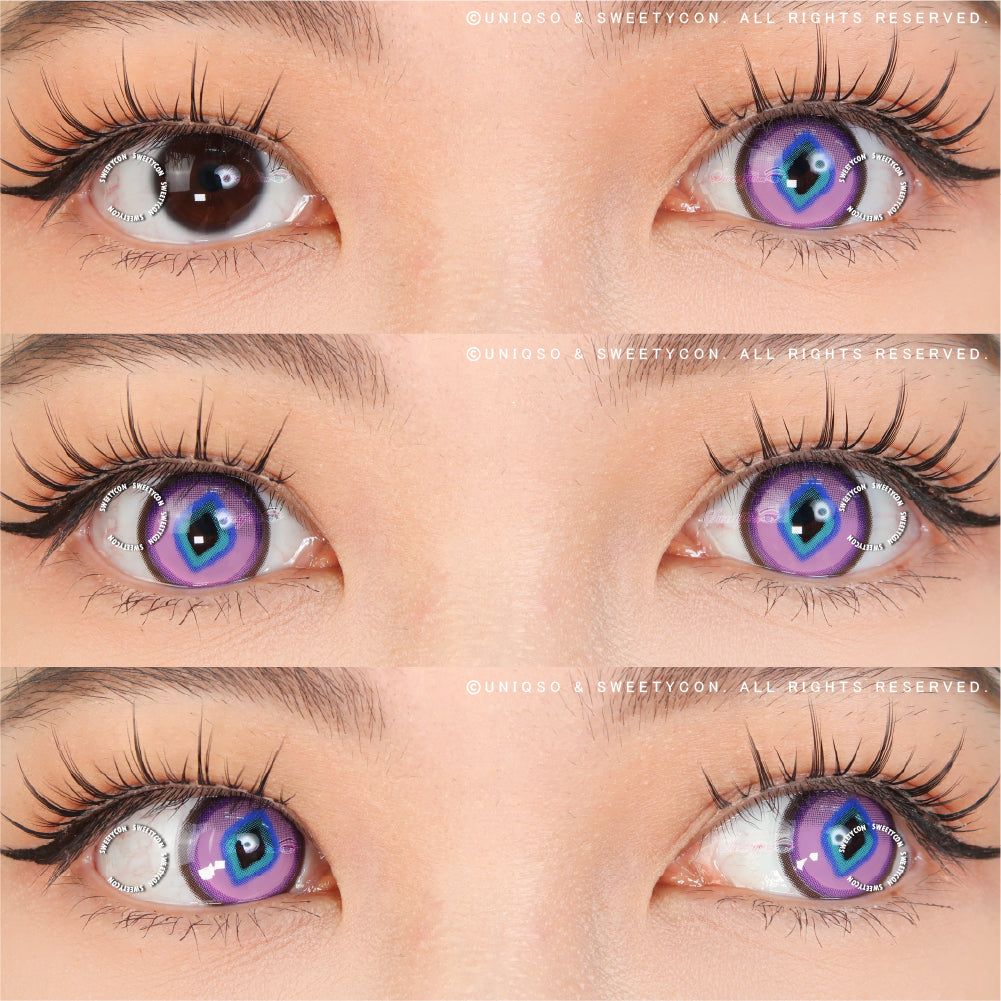 Sweety x Eyesinger Purple Diamond (2 lenses/pack)-Colored Contacts-UNIQSO Canada