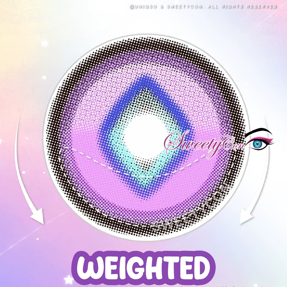 Sweety x Eyesinger Purple Diamond (2 lenses/pack)-Colored Contacts-UNIQSO Canada
