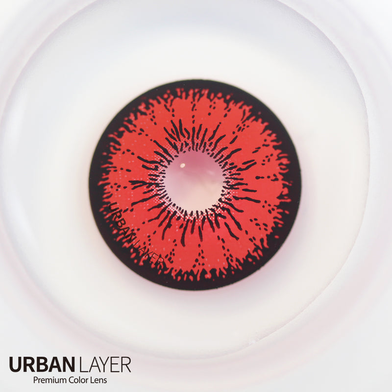Urban Layer Crazy Tokyo N Red (1 lens/pack)-Colored Contacts-UNIQSO Canada