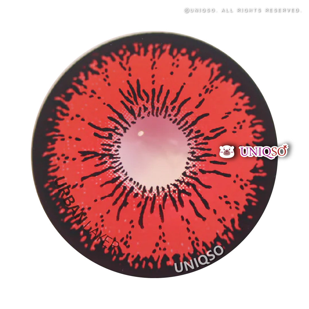 Urban Layer Crazy Tokyo N Red (1 lens/pack)-Colored Contacts-UNIQSO Canada