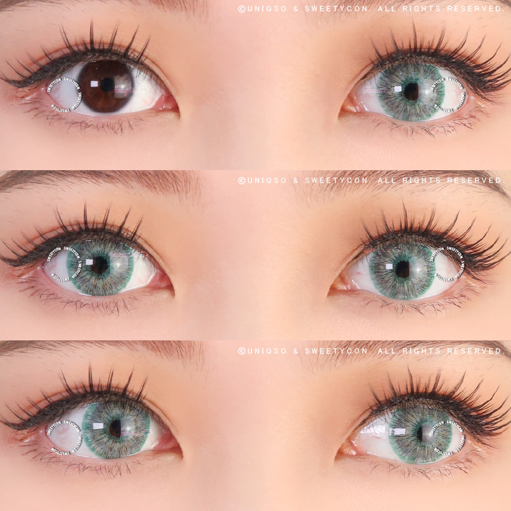 Urban Layer Emerald Rain (1 lens/pack)-Colored Contacts-UNIQSO Canada