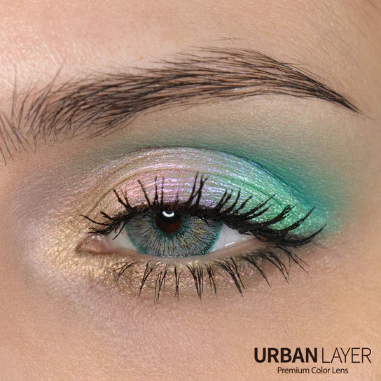 Urban Layer Emerald Rain (1 lens/pack)-Colored Contacts-UNIQSO Canada