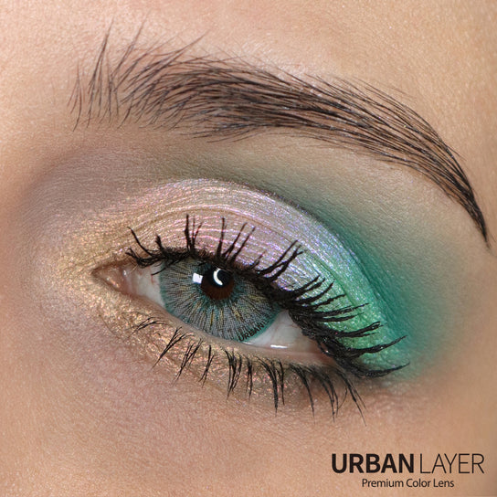 Urban Layer Emerald Rain (1 lens/pack)-Colored Contacts-UNIQSO Canada
