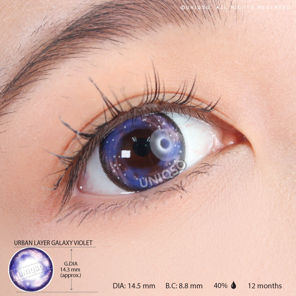 Urban Layer Galaxy Violet (1 lens/pack)-Colored Contacts-UNIQSO Canada