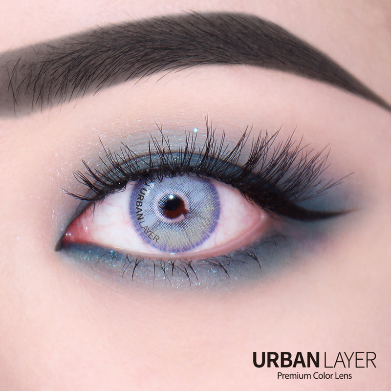 Urban Layer Las Vegas FE Ash Blue (1 lens/pack)-Colored Contacts-UNIQSO Canada
