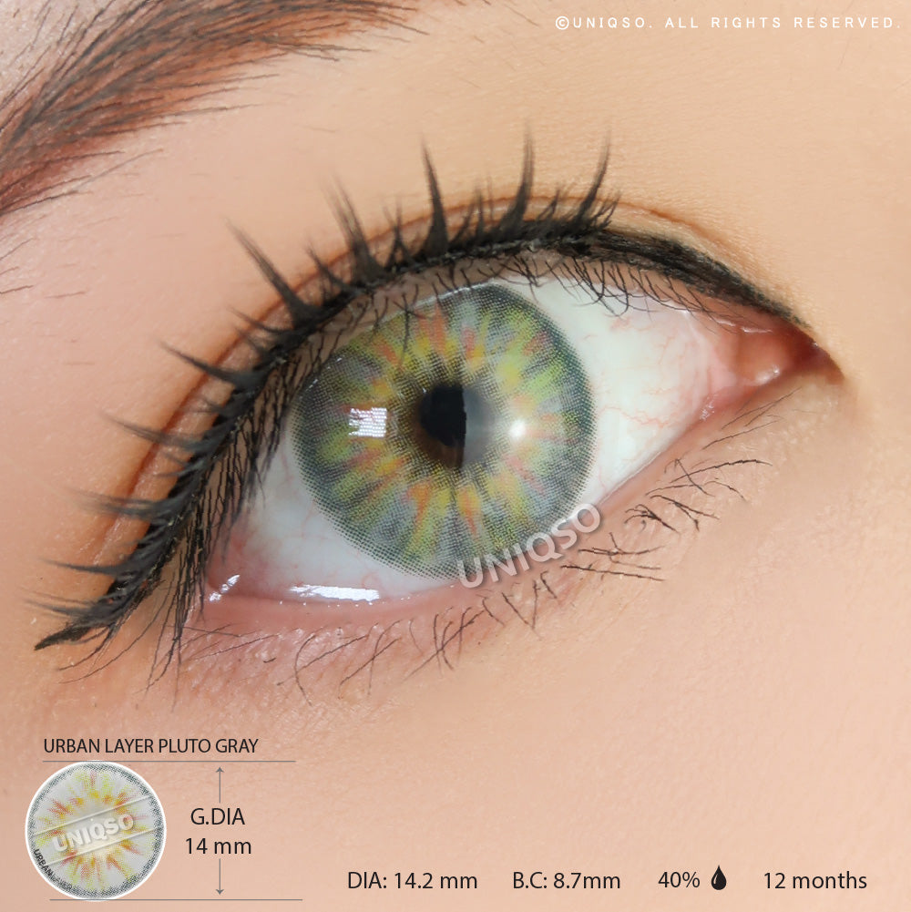 Urban Layer Pluto Gray (1 lens/pack)-Colored Contacts-UNIQSO Canada