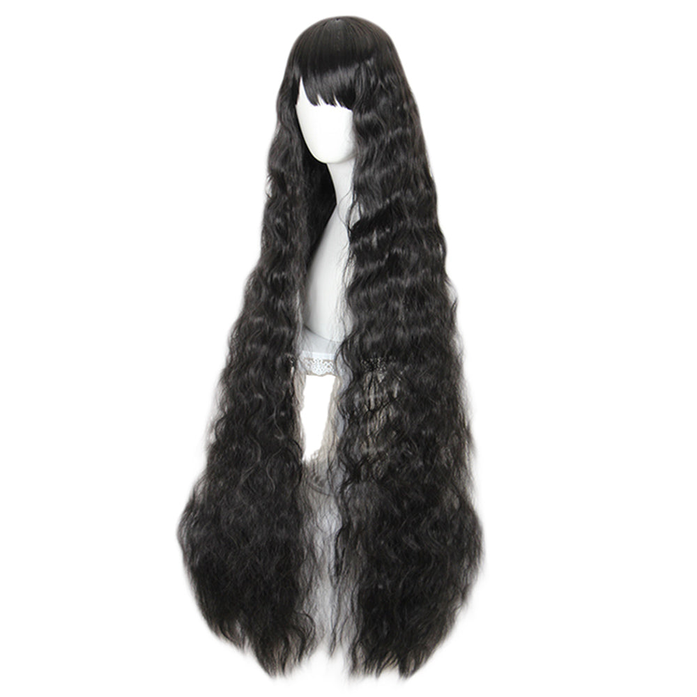 Waist Length Wavy Black Lolita Wig 489B-Lolita Wig-UNIQSO Canada