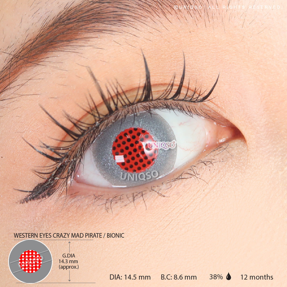 Western Eyes Crazy Mad Pirate / Bionic (1 lens/pack)-Crazy Contacts-UNIQSO Canada