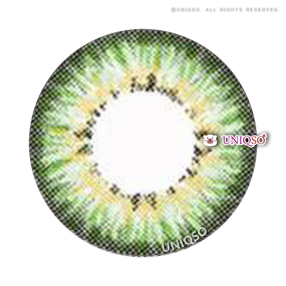 Western Eyes Puffy 3 Tones Green (1 lens/pack)-Colored Contacts-UNIQSO Canada