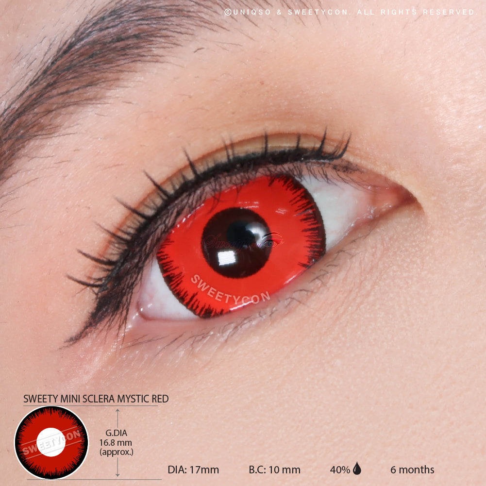 Sweety Mini Sclera Mystic Red (1 lens/pack)