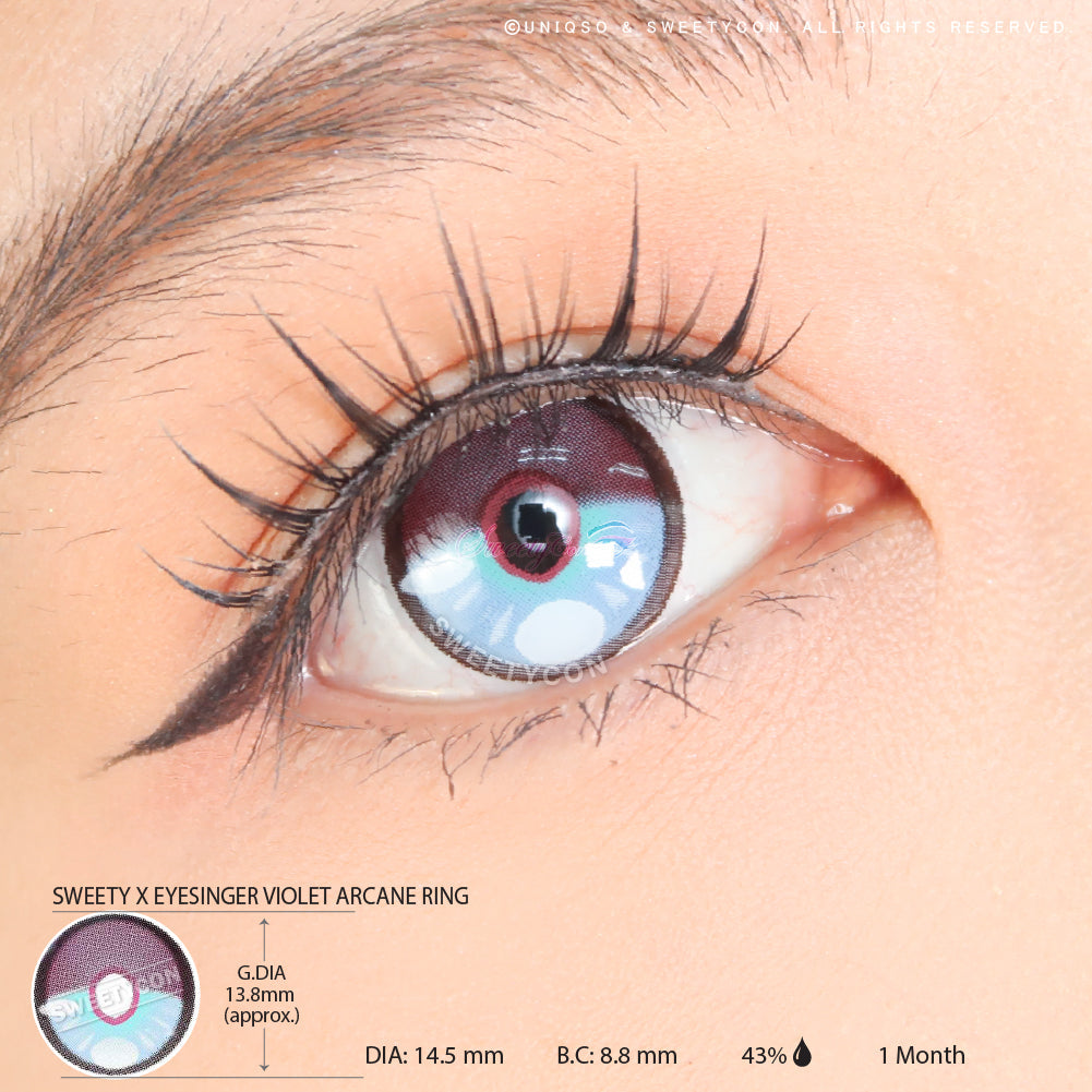 Sweety x Eyesinger Violet Arcane Ring (2 lenses/pack)-Colored Contacts-UNIQSO Canada