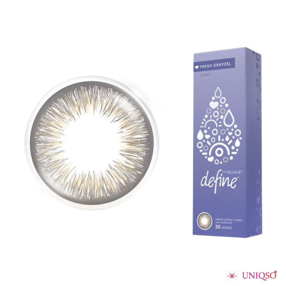 1-Day Acuvue Define Fresh Grayzel (30 lenses/pack)-Colored Contacts-UNIQSO Canada
