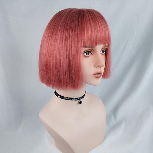 Bob LoLita Wig Melon Red-Lolita Wig-UNIQSO Canada