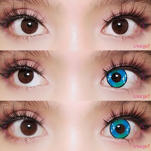 Sweety Colorful Fruit Admiral Blue (1 lens/pack)-Colored Contacts-UNIQSO