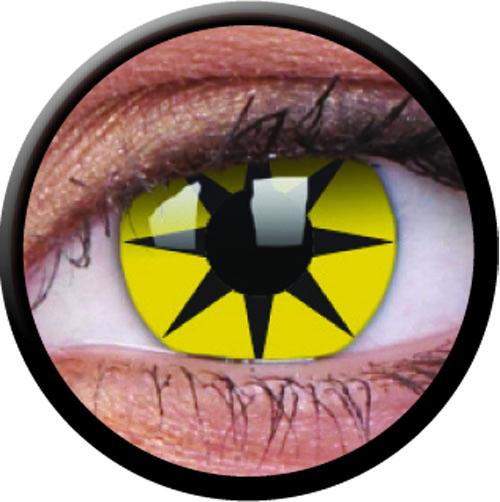 Colorvue Crazy Yellow Star (2 lenses/pack)-Crazy Contacts-UNIQSO Canada