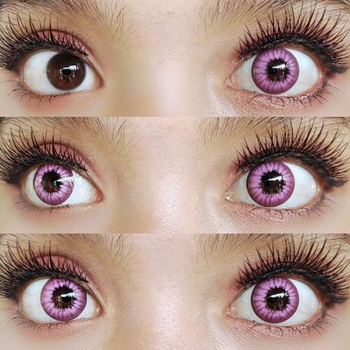 Coscon Crazy with Power - Electro Pink (1 lens/pack)-Crazy Contacts-UNIQSO Canada
