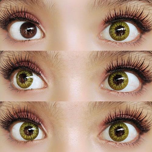 Coscon Crazy with Power - Electro Yellow (1 lens/pack)-Crazy Contacts-UNIQSO Canada