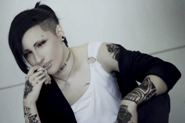 Flash Red Black Sclera Contacts Tokyo Ghoul - Red Ghoul/Gremlin (2 lenses/pack)-Sclera Contacts-UNIQSO Canada