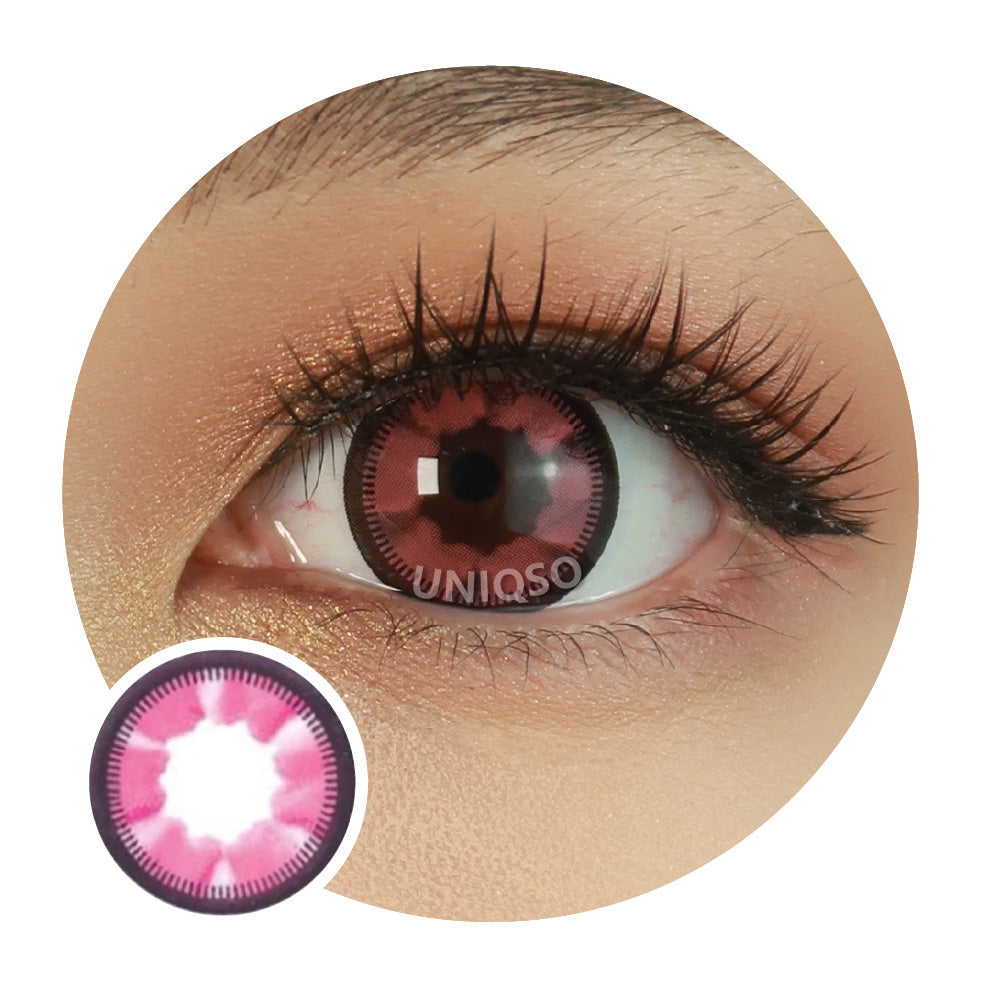 Kazzue Heavenly Jelly Pink colored contacts