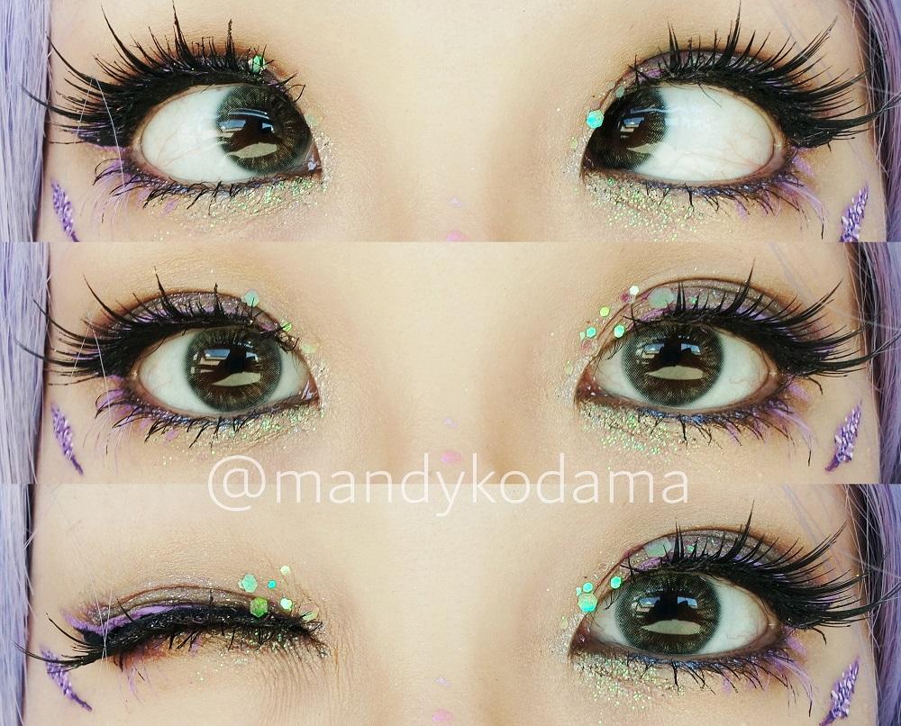 Kazzue Magical Glitter Grey (1 lens/pack)-Colored Contacts-UNIQSO Canada