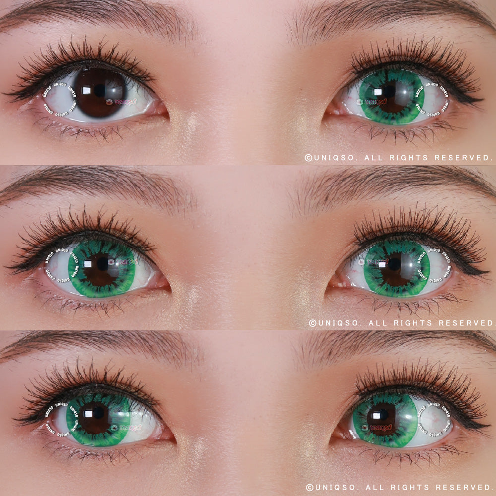 Kazzue Starryeye Green (1 lens/pack)-Colored Contacts-UNIQSO Canada