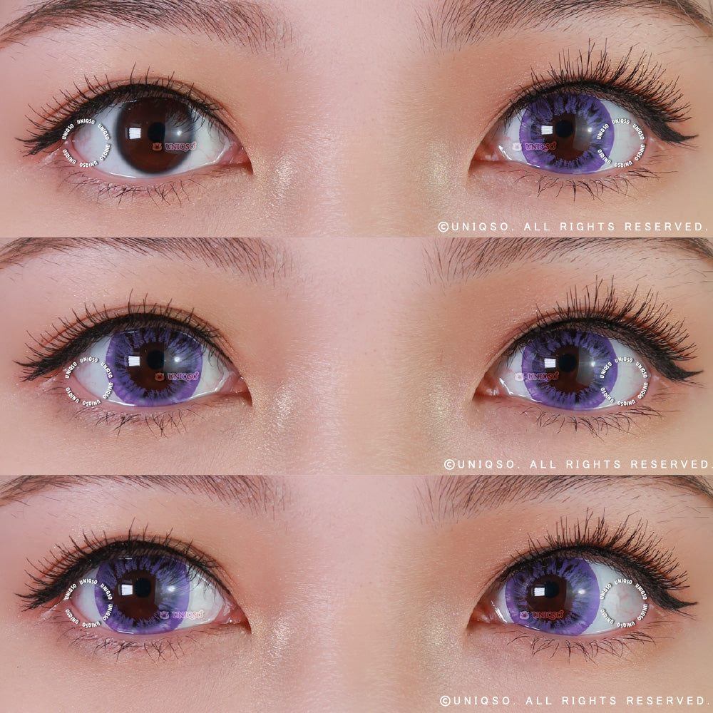 Kazzue Starryeye Violet (1 lens/pack)-Colored Contacts-UNIQSO Canada