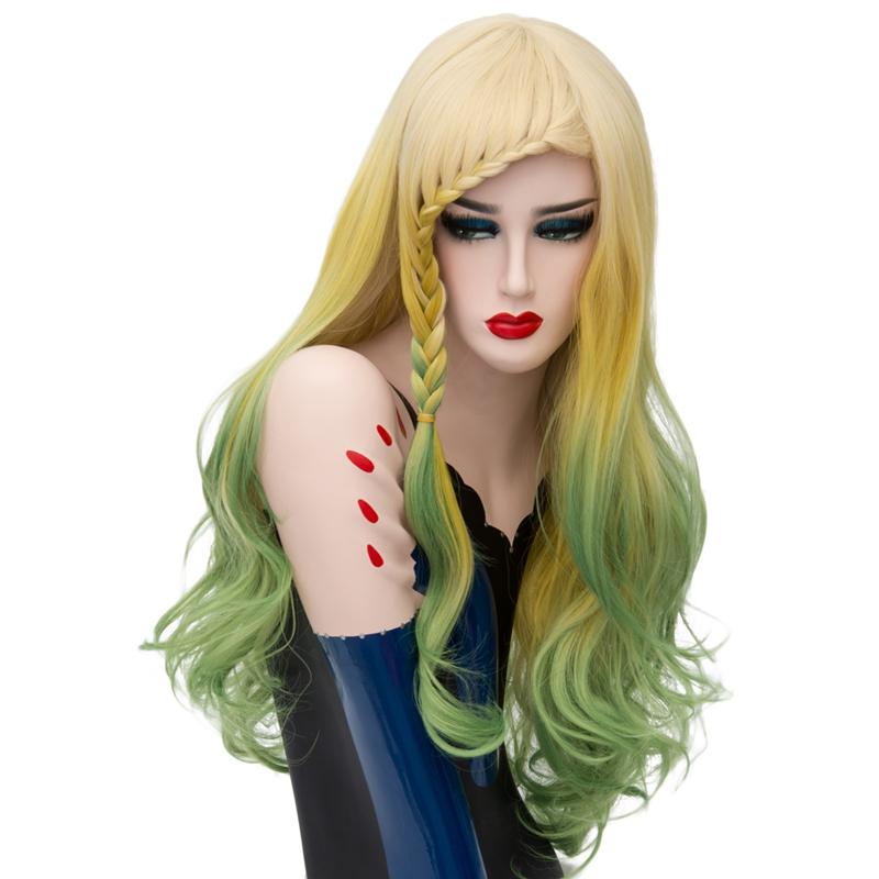 Lolita Wig - Parrot Yellow & Green-Lolita Wig-UNIQSO Canada
