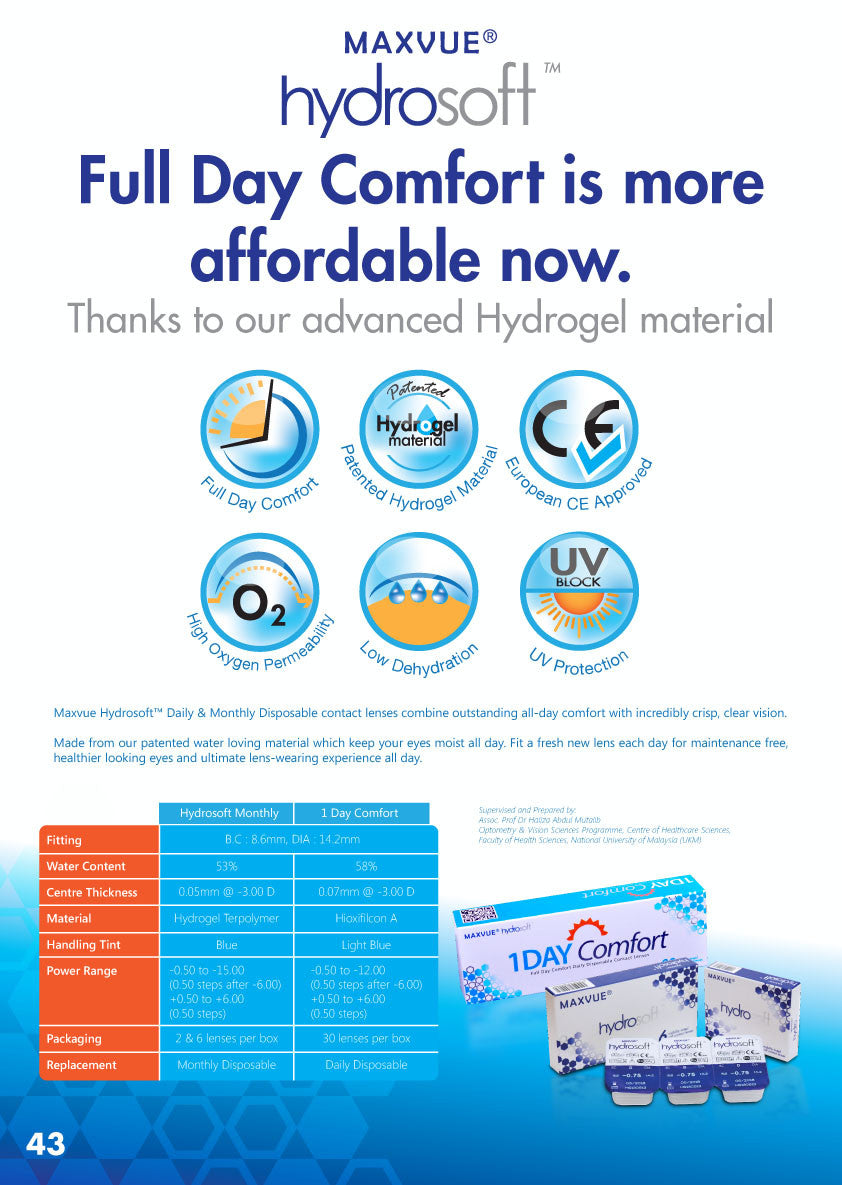 Max Hydrosoft Clear Contact Lens For Hyperopia-Clear Contacts-UNIQSO Canada