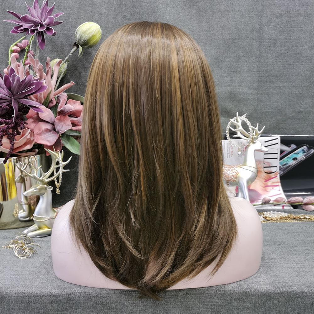 Premium Wig - Chocolate Layered Side Sweep Lace Front Wig-Lace Front Wig-UNIQSO Canada