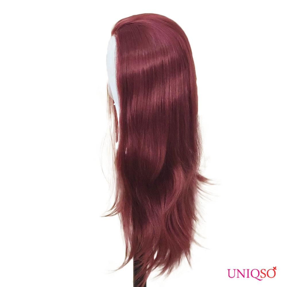 Premium Wig - Fiery Cinnamon Side Sweep Extra Long Lace Front Wig-Lace Front Wig-UNIQSO Canada
