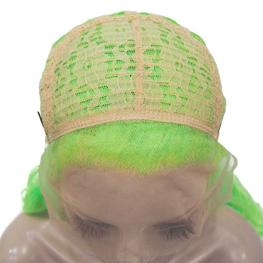 Premium Wig - Fluorescent Green Side Sweep Long Lace Front Wig-Lace Front Wig-UNIQSO Canada