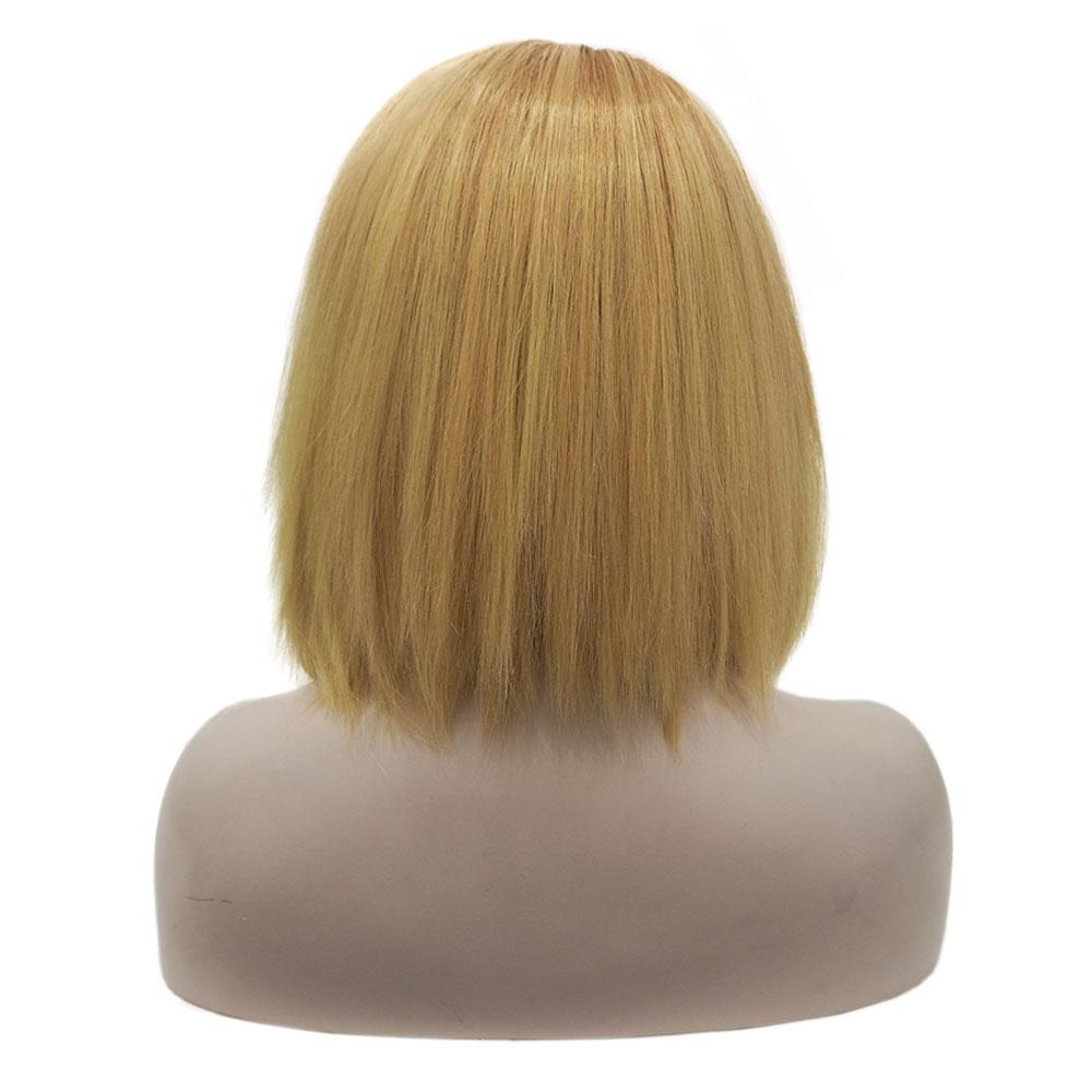 Premium Wig - Khaki Lemon Medium Straight Lace Front Wig-Lace Front Wig-UNIQSO Canada