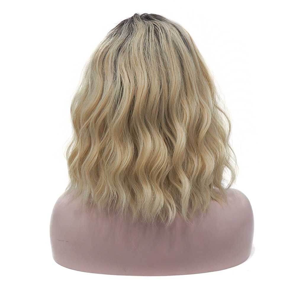 Premium Wig - Rooted Sunflower Fringe in Shoulder Length Wave Lace Front Wig-Lace Front Wig-UNIQSO Canada