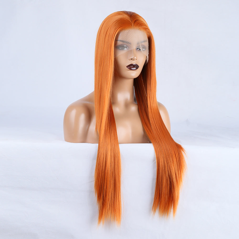 Ritzy Orange Front Lace Wig-Lace Front Wig-UNIQSO Canada